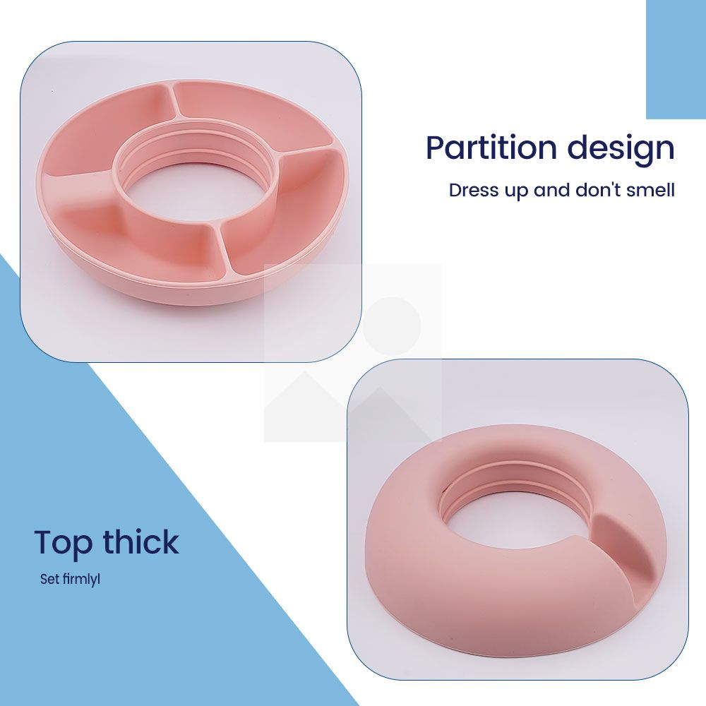 New Year's Party 40oz Tumbler snack tray Silicone snack bowl with handle accessories Christmas Party decorations Food grade