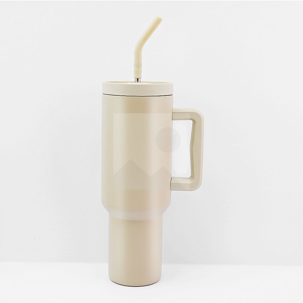 1200ml Tumbler with Handle and Straw Lid  Insulated Reusable Stainless Steel Water Bottle Travel Mug Iced Coffee Cup