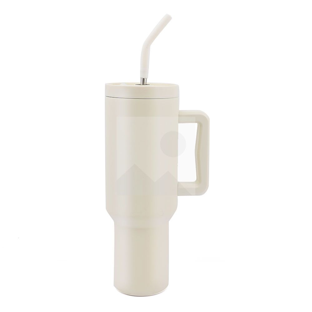 1200ml Tumbler with Handle and Straw Lid  Insulated Reusable Stainless Steel Water Bottle Travel Mug Iced Coffee Cup