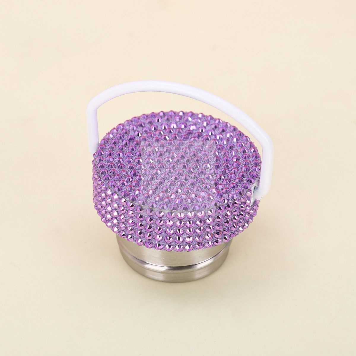 500ml diamond water bottle with chain Shiny Rhinestone bottle Bulk flash stainless steel water bottle with handle