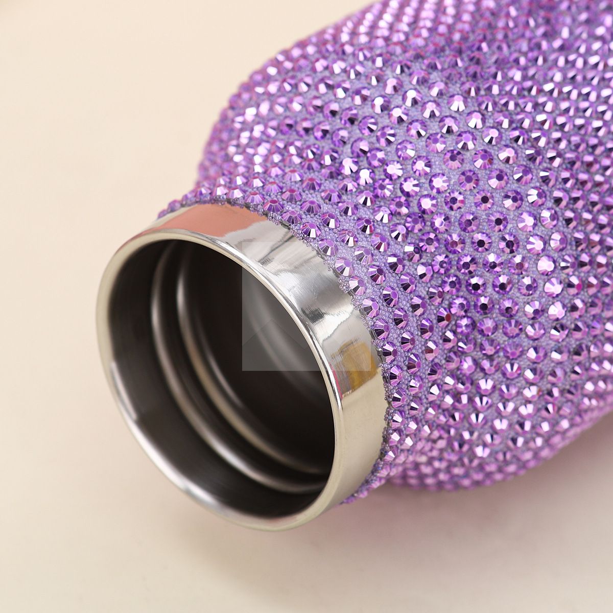 500ml diamond water bottle with chain Shiny Rhinestone bottle Bulk flash stainless steel water bottle with handle