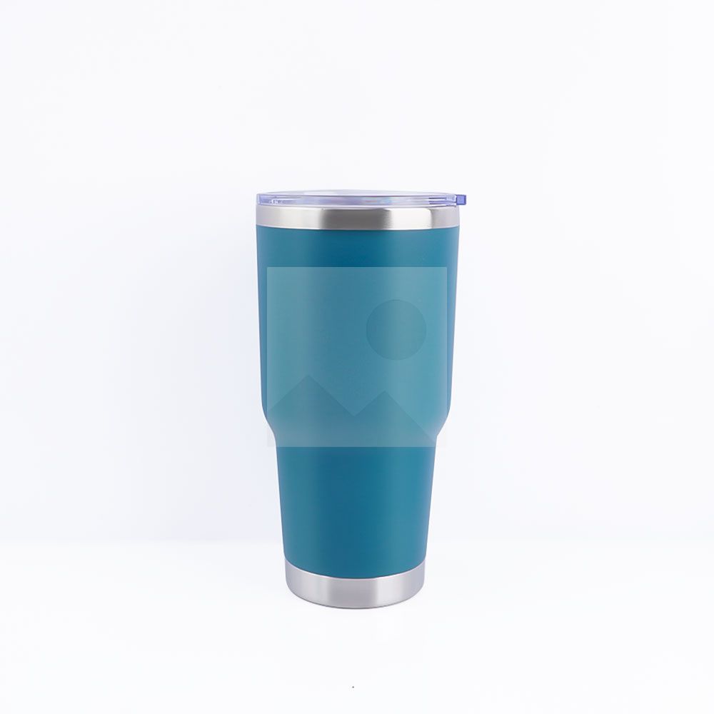 30 oz car tumbler Wholesale powder-coated travel coffee mug Ordinary Tumbler Stainless steel double-wall vacuum mug  with lid