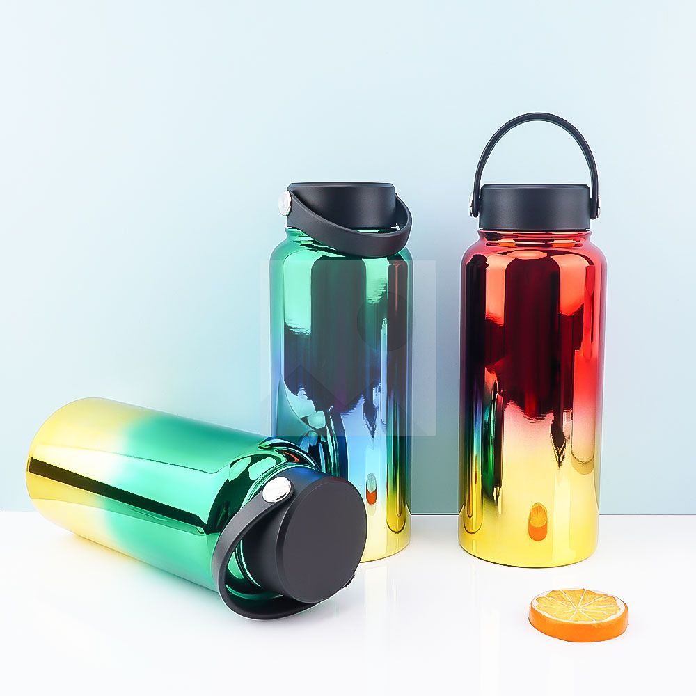 32oz electroplate Double Wall Sport Water Bottle Hot Cold tumbler