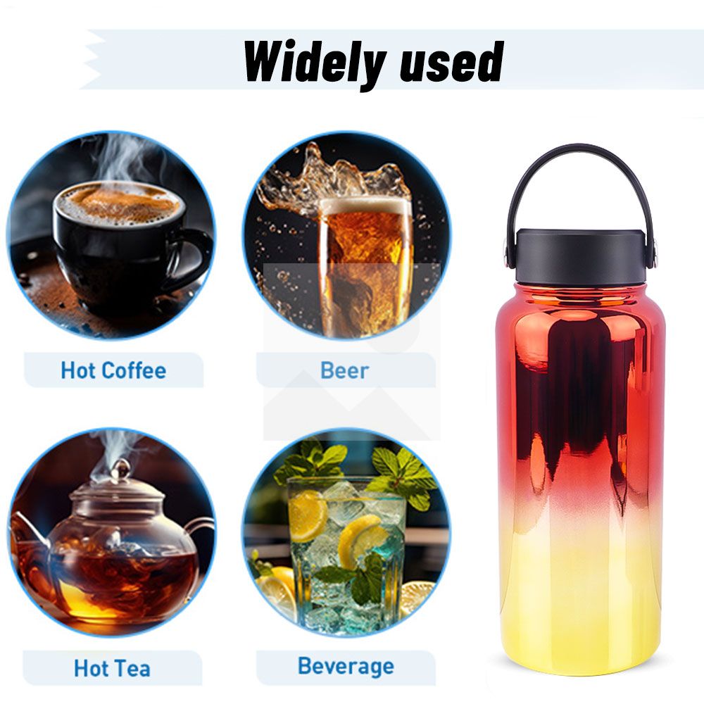 32oz electroplate Double Wall Sport Water Bottle Hot Cold tumbler