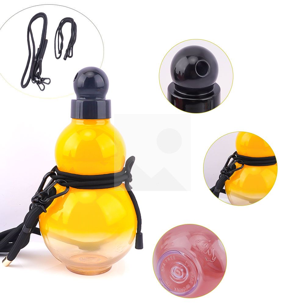900ml gourd bottle Gourd shape water bottle color with portable rope reusable gourd tumbler ball cap leak-proof sports cup
