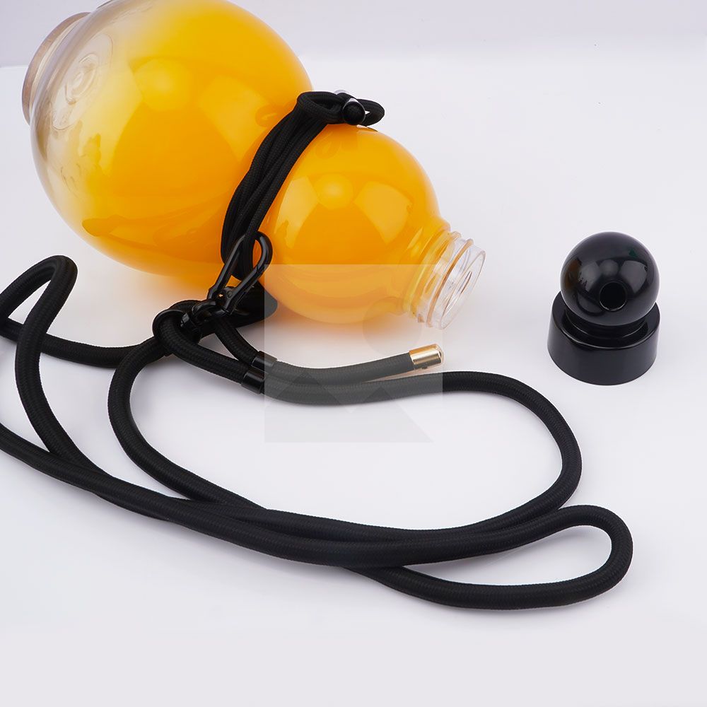 900ml gourd bottle Gourd shape water bottle color with portable rope reusable gourd tumbler ball cap leak-proof sports cup