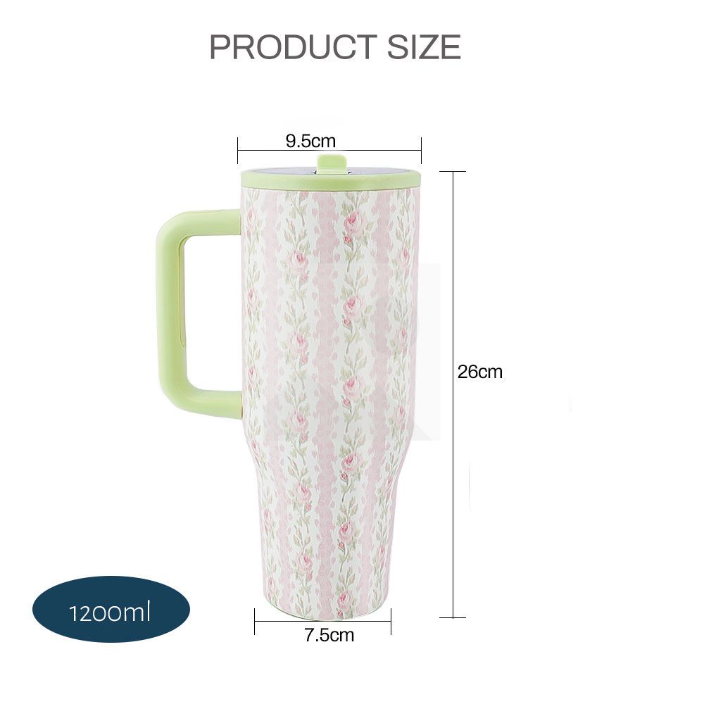 Custom 40 oz stainless steel tumbler Bottle Sport 304 stainless steel vacuum bottle thermos with handle