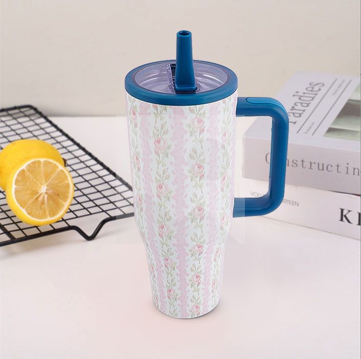Custom 40 oz stainless steel tumbler Bottle Sport 304 stainless steel vacuum bottle thermos with handle
