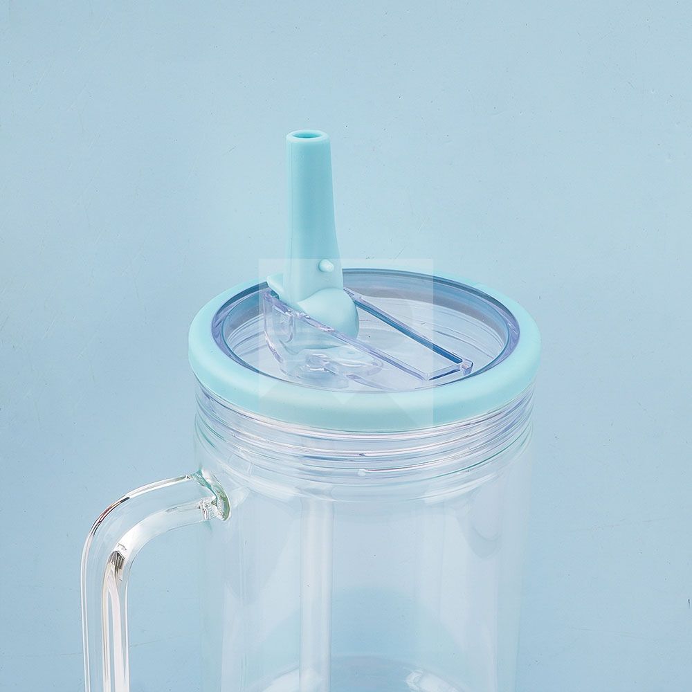40oz 32oz water bottle glass Insulation with plastic straw Gift Tumbler cup Travel cup leakproof cover 100% non-slip silicone base