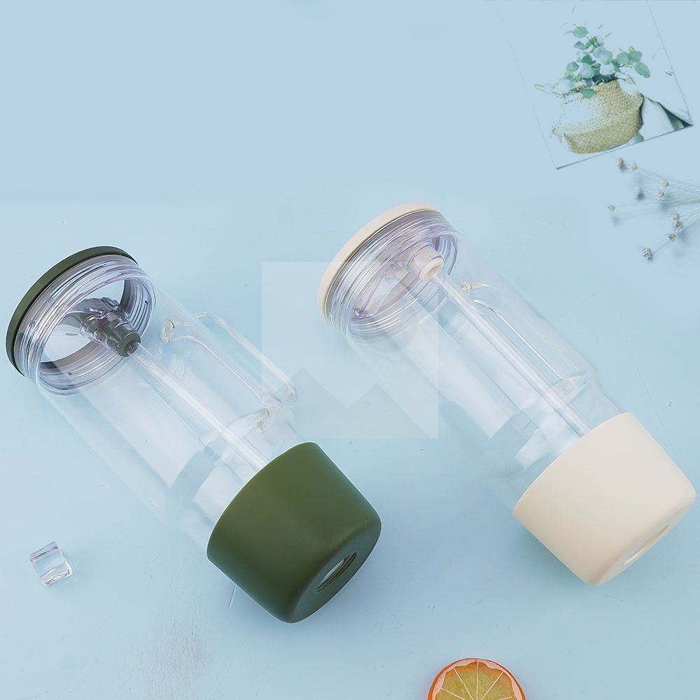 40oz 32oz water bottle glass Insulation with plastic straw Gift Tumbler cup Travel cup leakproof cover 100% non-slip silicone base