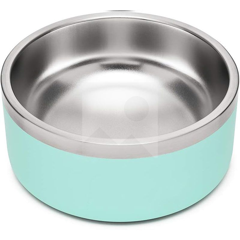 Stainless Steel Dog Bowls, Nonslip Rubber Bottom No Spill Proof Skid Metal Insulated Dog Bowls for Large Medium Small Breed Dogs