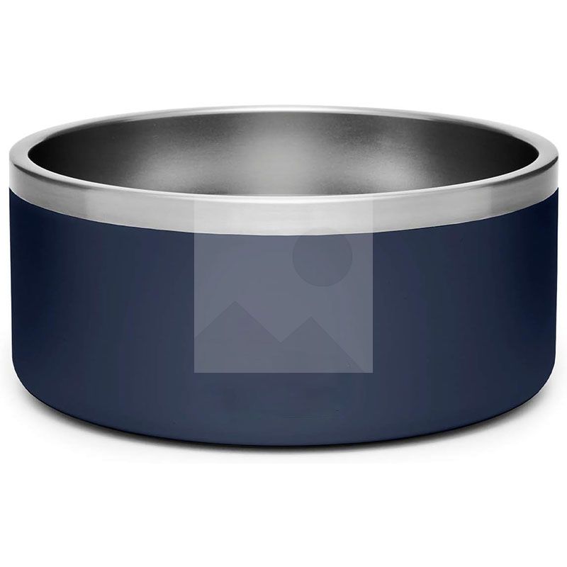 Dog Bowl - 64oz Insulated Dog Food Water Bowl Non Slip, Double Wall Stainless Steel Dog Bowls Large for Medium Large Breeds, Indoor Outdoor Metal Dog Bowl, Durable Pet Dish for Puppy Dogs Cats