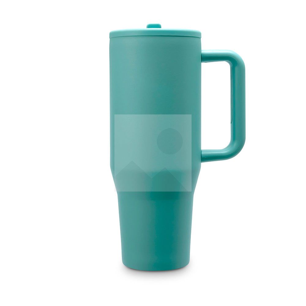 40 oz stainless steel thermos cup Keep a cold vacuum Metal stainless steel travel cup Water bottle folding straw with handle color