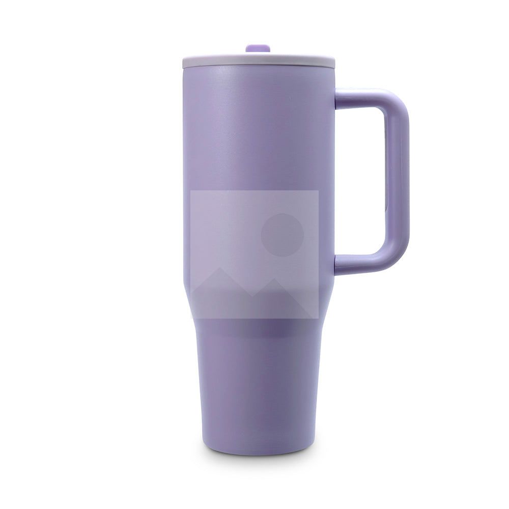 40 oz stainless steel thermos cup Keep a cold vacuum Metal stainless steel travel cup Water bottle folding straw with handle color