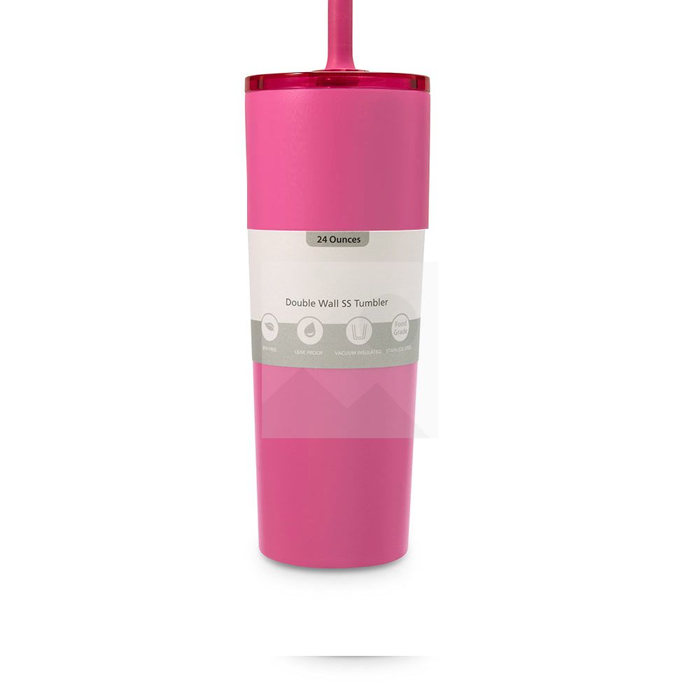 Insulated Tumbler with Lid and Straw  Iced Coffee Cup Reusable Stainless Steel Water Bottle Travel Mug  Gifts for Women Men Her Him Classic Collection 24oz