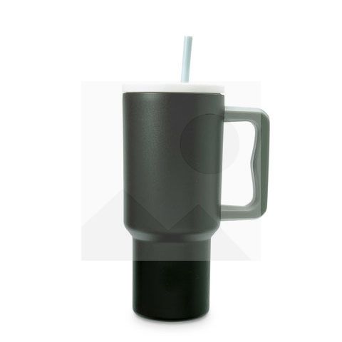 30 oz water bottle with handle and clamshell straw suitable for car cup holder leak-proof cup Reusable insulated stainless steel