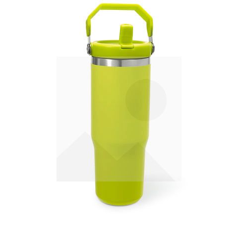 Tumbler30oz stainless steel thermos cup Vacuum Metal cup Stainless steel travel cup Water Bottle Folding straw with mixing handle