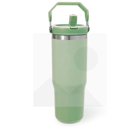 Tumbler30oz stainless steel thermos cup Vacuum Metal cup Stainless steel travel cup Water Bottle Folding straw with mixing handle
