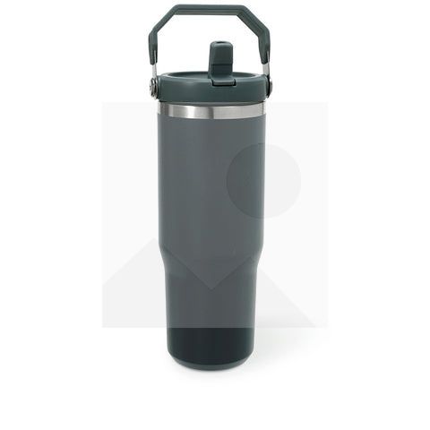 Tumbler30oz stainless steel thermos cup Vacuum Metal cup Stainless steel travel cup Water Bottle Folding straw with mixing handle