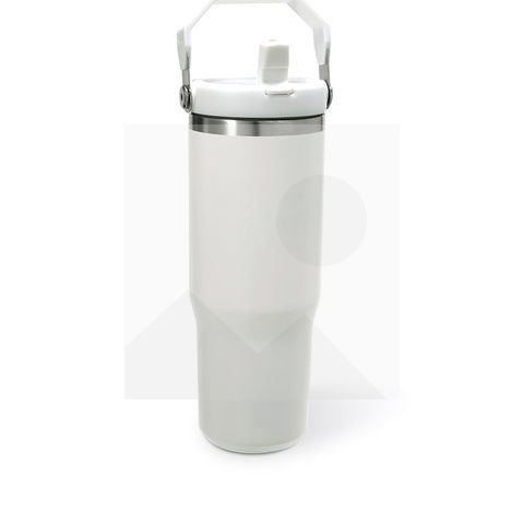 Tumbler30oz stainless steel thermos cup Vacuum Metal cup Stainless steel travel cup Water Bottle Folding straw with mixing handle