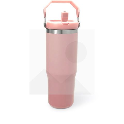 Tumbler30oz stainless steel thermos cup Vacuum Metal cup Stainless steel travel cup Water Bottle Folding straw with mixing handle