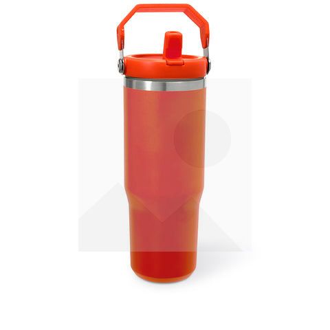 Tumbler30oz stainless steel thermos cup Vacuum Metal cup Stainless steel travel cup Water Bottle Folding straw with mixing handle
