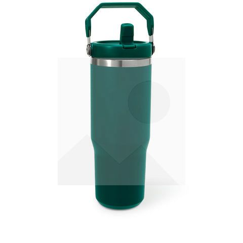 Tumbler30oz stainless steel thermos cup Vacuum Metal cup Stainless steel travel cup Water Bottle Folding straw with mixing handle