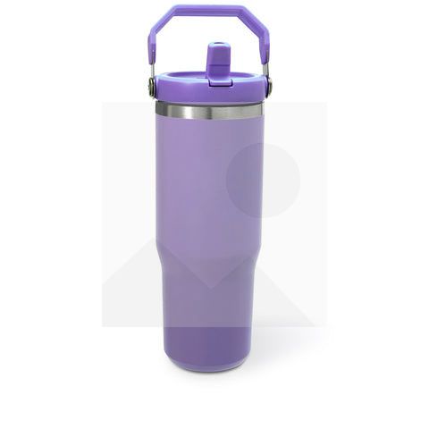 Tumbler30oz stainless steel thermos cup Vacuum Metal cup Stainless steel travel cup Water Bottle Folding straw with mixing handle