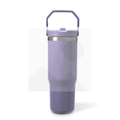 Tumbler30oz stainless steel thermos cup Vacuum Metal cup Stainless steel travel cup Water Bottle Folding straw with mixing handle