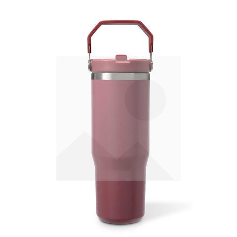 Tumbler30oz stainless steel thermos cup Vacuum Metal cup Stainless steel travel cup Water Bottle Folding straw with mixing handle