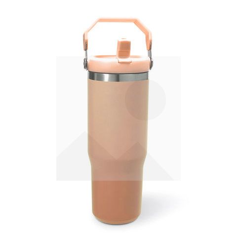 Tumbler30oz stainless steel thermos cup Vacuum Metal cup Stainless steel travel cup Water Bottle Folding straw with mixing handle