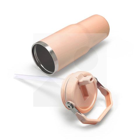 Tumbler30oz stainless steel thermos cup Vacuum Metal cup Stainless steel travel cup Water Bottle Folding straw with mixing handle