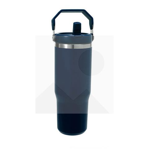 Tumbler30oz stainless steel thermos cup Vacuum Metal cup Stainless steel travel cup Water Bottle Folding straw with mixing handle