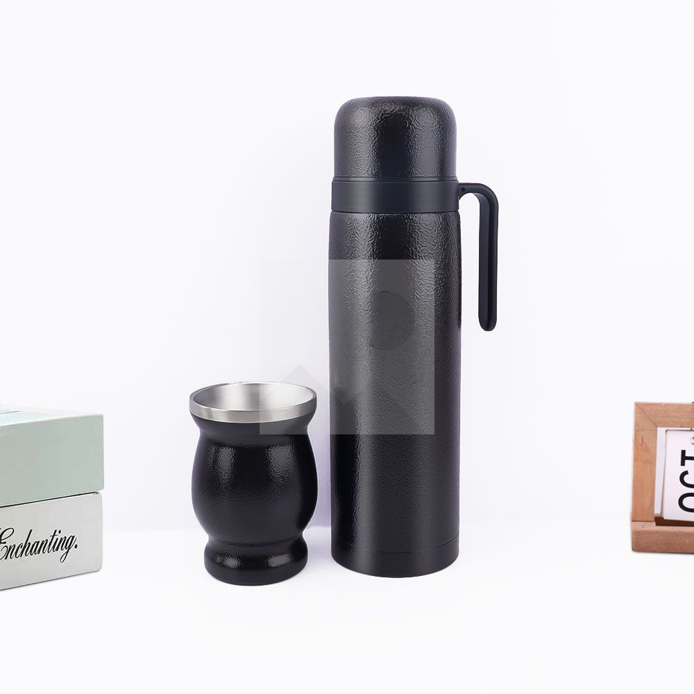 Custom color 1L 8oz yerba Companion Cup set Thermos bottle 304 stainless steel vacuum insulated thermos bottle set