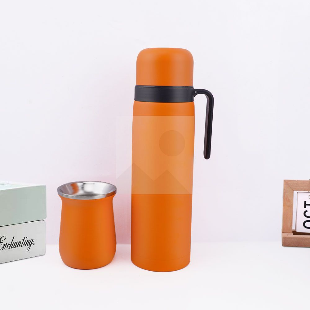 Custom color 1L 8oz yerba Companion Cup set Thermos bottle 304 stainless steel vacuum insulated thermos bottle set