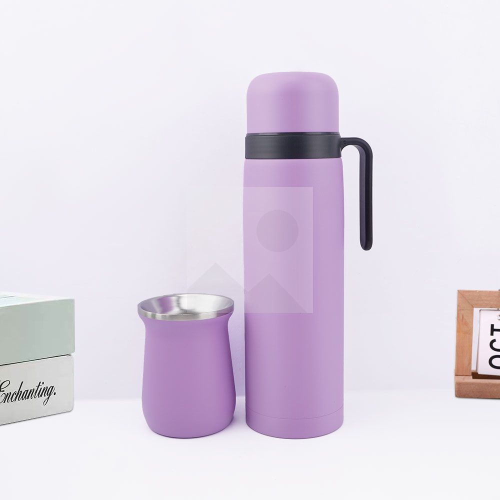 Custom color 1L 8oz yerba Companion Cup set Thermos bottle 304 stainless steel vacuum insulated thermos bottle set