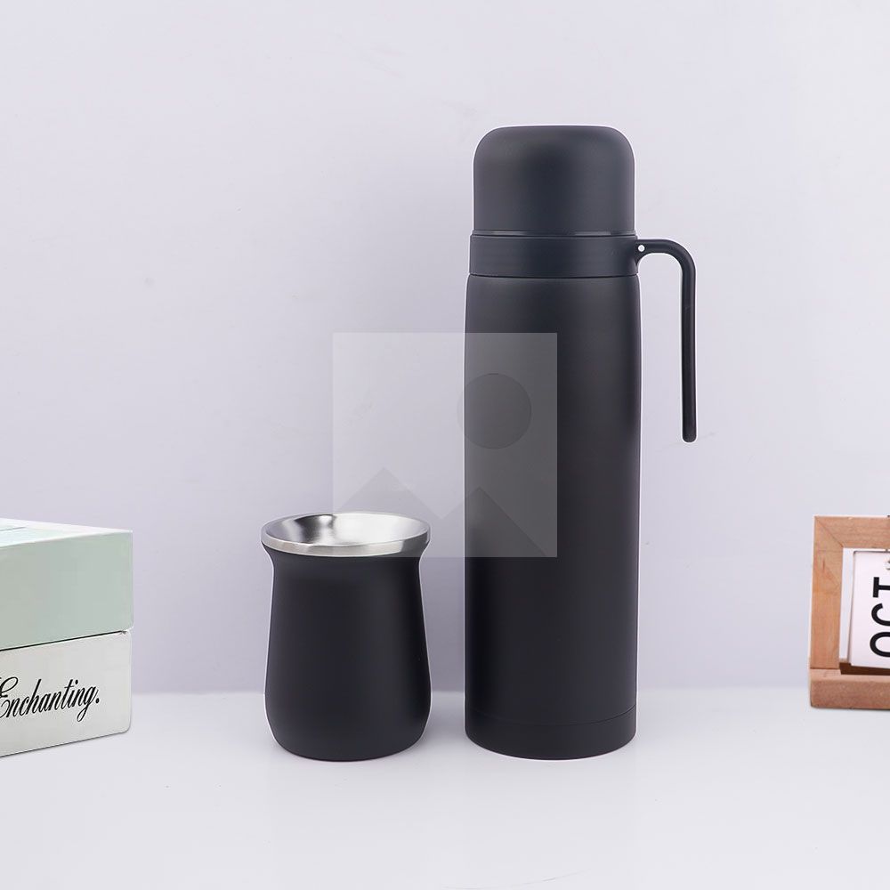 Custom color 1L 8oz yerba Companion Cup set Thermos bottle 304 stainless steel vacuum insulated thermos bottle set