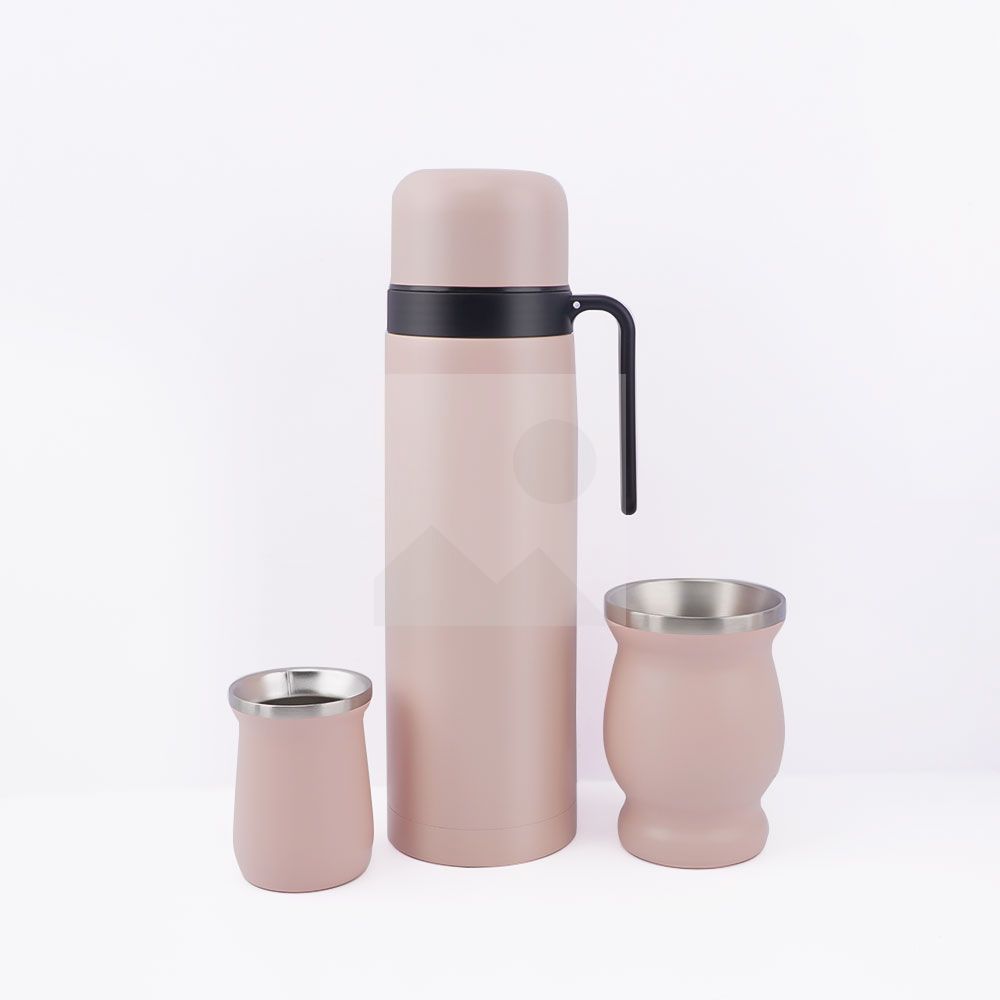 1L 8OZ 6OZ yerba Companion Cup Set Thermos flask Stainless steel vacuum insulated thermos flask with stainless steel straw