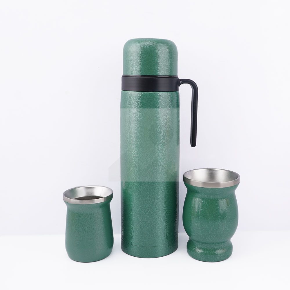 1L 8OZ 6OZ yerba Companion Cup Set Thermos flask Stainless steel vacuum insulated thermos flask with stainless steel straw
