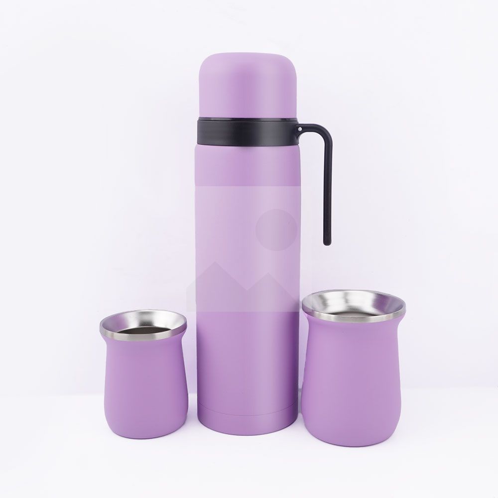1L 8OZ 6OZ yerba Companion Cup Set Thermos flask Stainless steel vacuum insulated thermos flask with stainless steel straw
