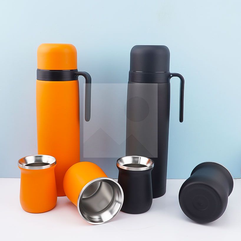 1L 8OZ 6OZ yerba Companion Cup Set Thermos flask Stainless steel vacuum insulated thermos flask with stainless steel straw