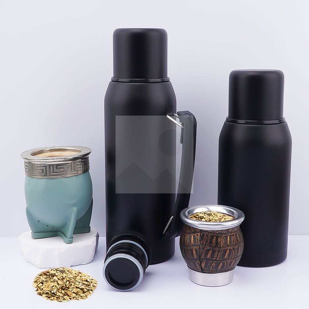 750ml 500ml 304 stainless steel Argentine Paraguay teacup with straw tea ladle cup a Bombilla Mate combination set