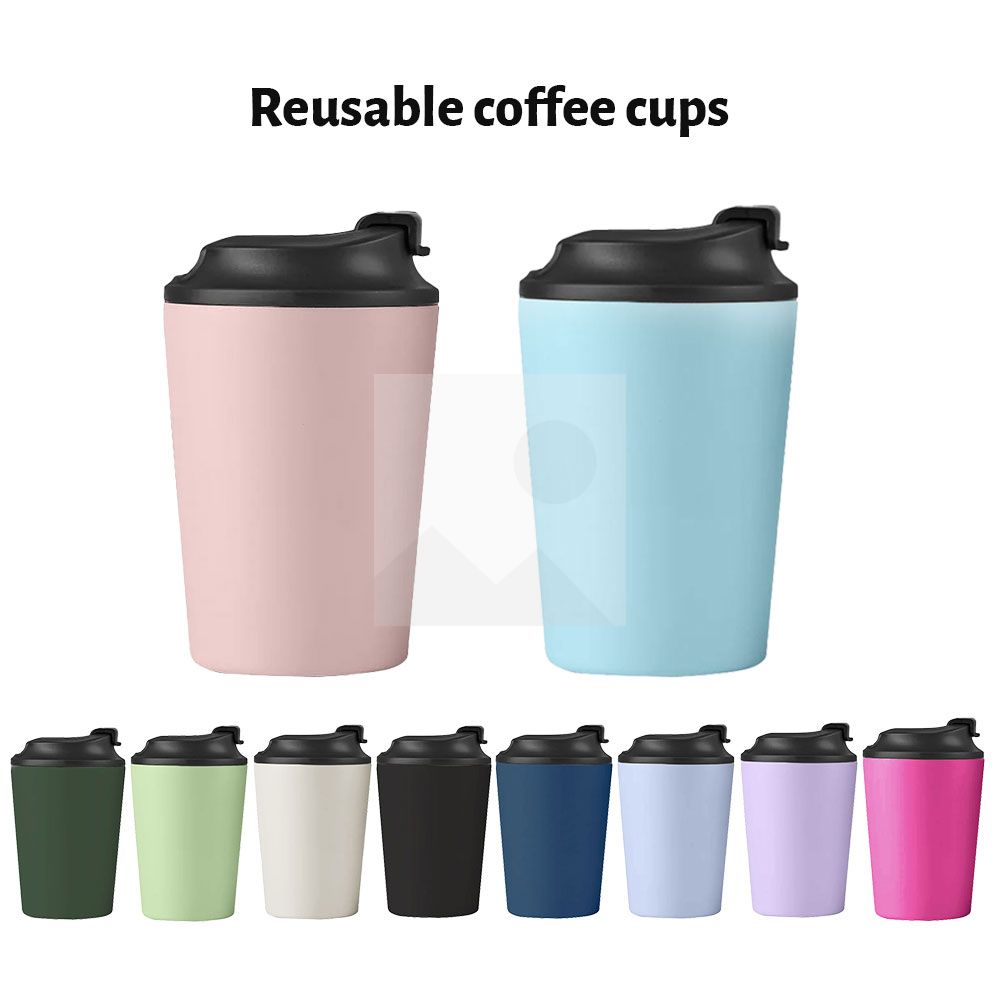8 oz Stainless Steel Vacuum Insulated Tumbler - Coffee Travel Mug Spill Proof with Lid - Thermos Cup for Keep Hot/Ice Coffee,Tea and Beer
