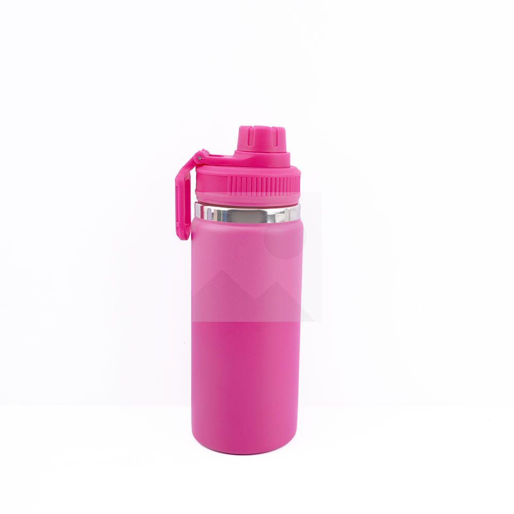 16 oz Water Bottle Stainless Steel Double Wall Vacuum Insulated Wide Mouth Water Bottle with Leakproof Spout Lid-Reusable Metal WaterFlask BPA Free