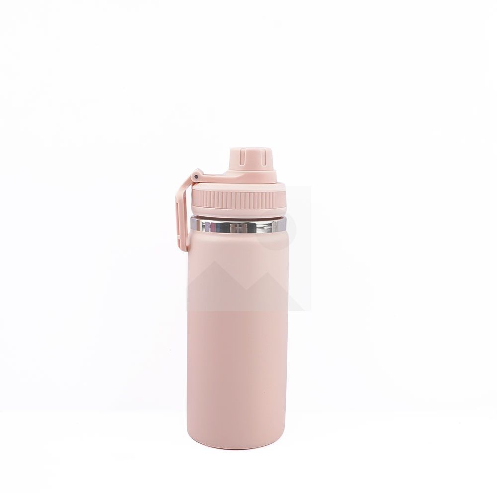 16 oz Water Bottle Stainless Steel Double Wall Vacuum Insulated Wide Mouth Water Bottle with Leakproof Spout Lid-Reusable Metal WaterFlask BPA Free