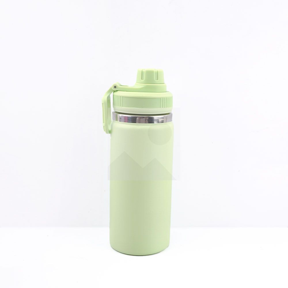16 oz Water Bottle Stainless Steel Double Wall Vacuum Insulated Wide Mouth Water Bottle with Leakproof Spout Lid-Reusable Metal WaterFlask BPA Free