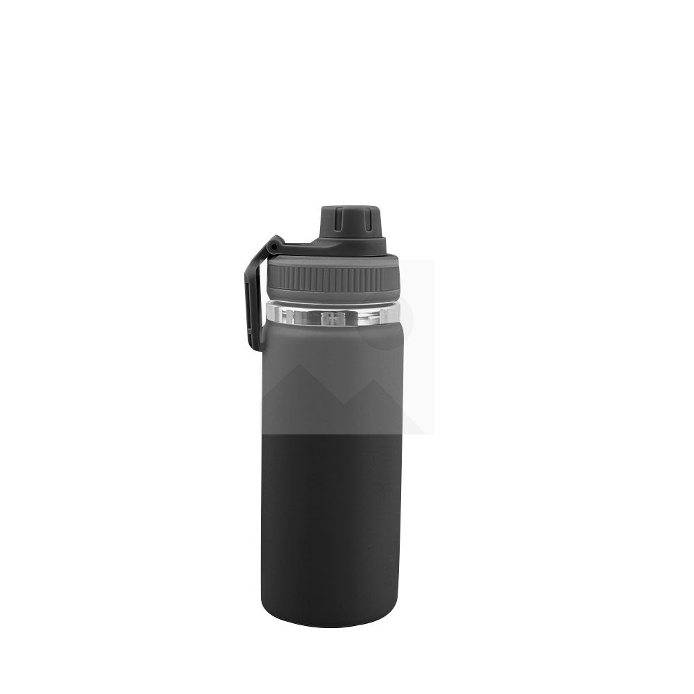 16 oz Water Bottle Stainless Steel Double Wall Vacuum Insulated Wide Mouth Water Bottle with Leakproof Spout Lid-Reusable Metal WaterFlask BPA Free