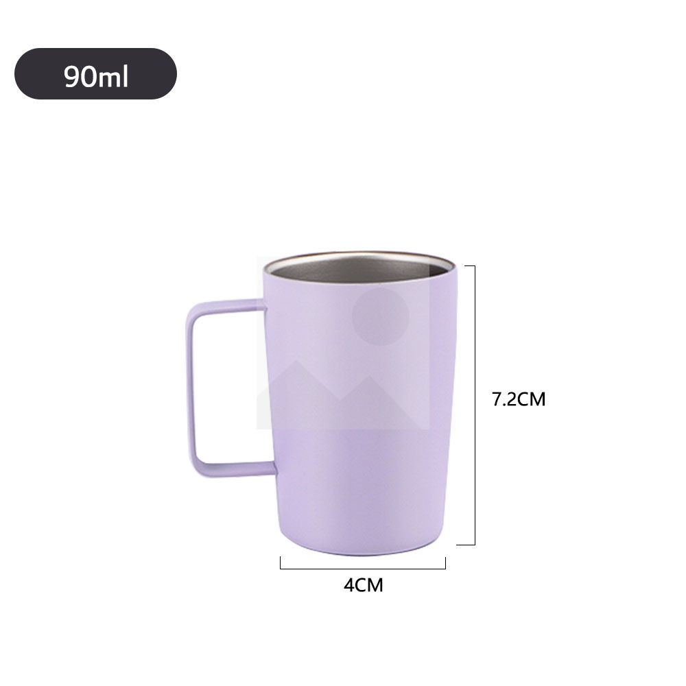 3 oz mini tumbler with handle and lid secured for car cup insulation stainless steel water cup custom Christmas party