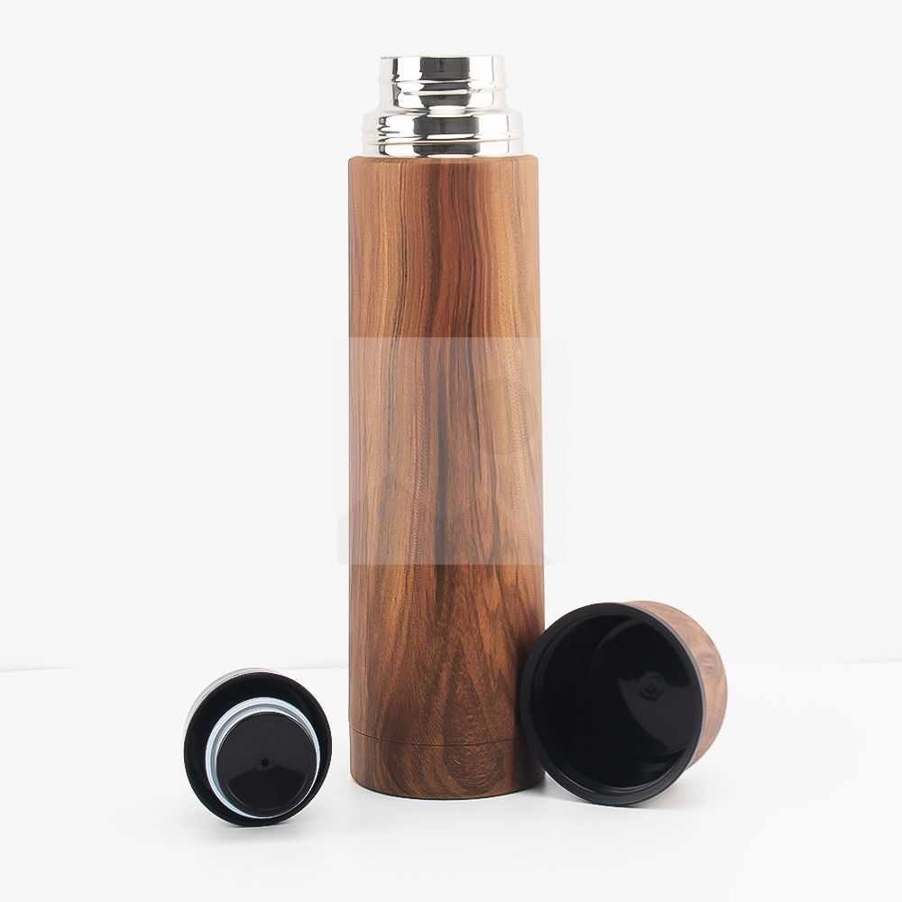 Argentina hot selling 1000ml yerba mate bottle 240ml mate cup set combination wood grain series can be customized