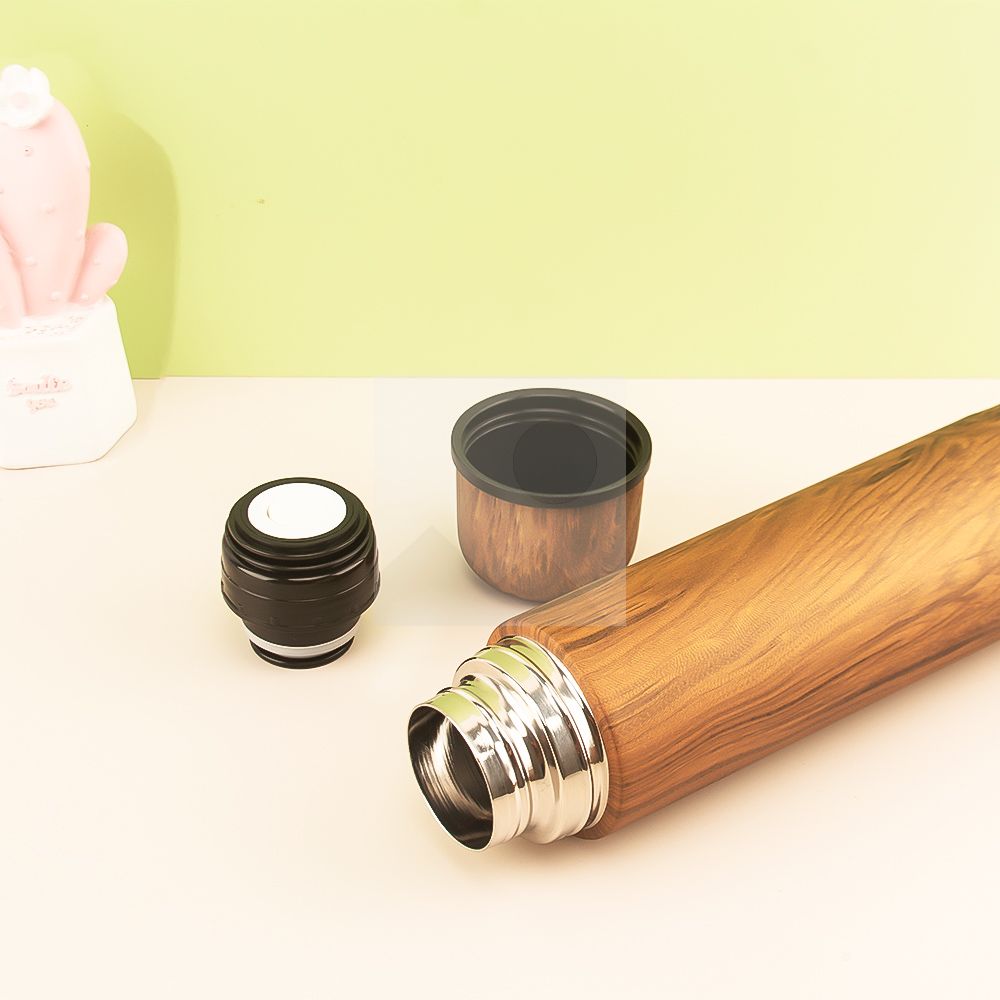 Argentina hot selling 1000ml yerba mate bottle 240ml mate cup set combination wood grain series can be customized